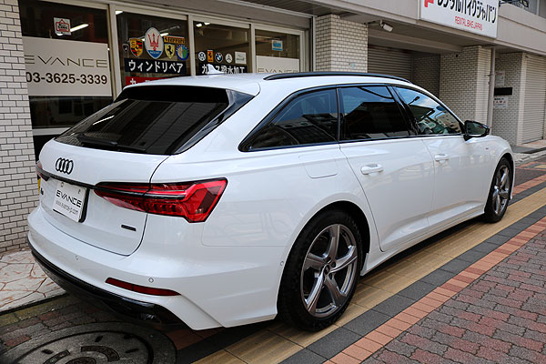 コーティング施工後のAUDI A6右後方からの画像