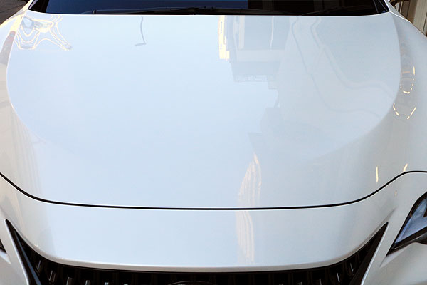 LEXUS NX350h ガラスコーティング施工後のフード画像